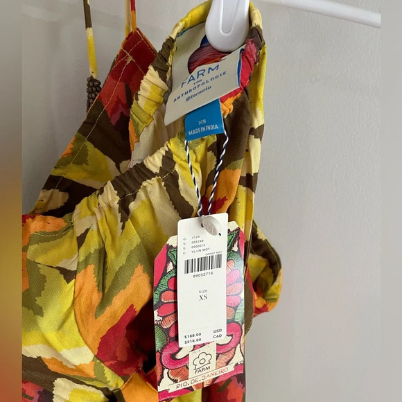Farm Rio x Anthropologie Fruit Print Sleeveless Jumpsuit - Extra Small XS - NWT - Picture 5 of 11